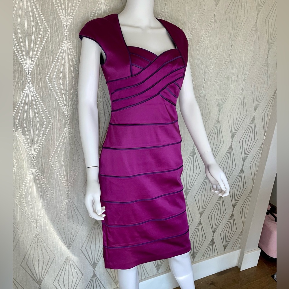 JAX Purple Satin Dress
